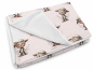Preview: Babydecke 75x100 cm mit Schafmotiv – Baumwolle & Minky Fleece, handgemacht, leicht & vielseitig
