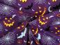 Preview: Baumwolle Popeline Halloween Spinnennetz Lila