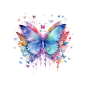 Preview: Bügelbild Schmetterling