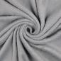 Preview: Fleece Stoff Uni Grau