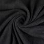 Preview: Fleece Stoff Uni Schwarz