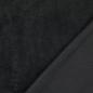 Preview: Fleece Stoff Uni Schwarz