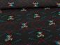 Preview: Eigenproduktion French Terry Techno Teddy Cuddle Me Wild Bunt / Schwarz