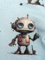 Preview: Hoodie Roboter Boy Hellblau Gr. 62/68