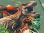 Preview: French Terry Digital Panel ca 75 x 150 cm Jurassic World Dunkelolive