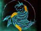 Preview: Eigenproduktion Panel Magic Neon Unicorn 75x 165cm