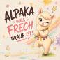 Preview: Digitales Stoffdesign Freches Alpaka Pastell + PNG