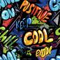 Preview: VB - Eigenproduktion Positiv Cool auf Bunt