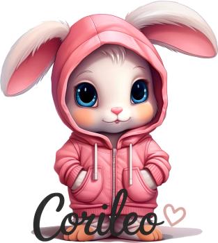Preview: Bügelbild Hase