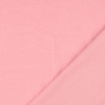 Fleece Stoff Uni Rosa