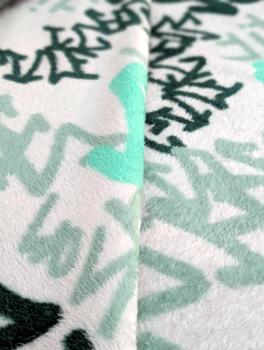 Cuddle Fleece Schrift Green