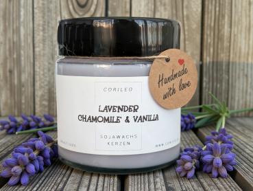 Duftkerze im Glas Pfingstrosen und Taif-Rose