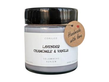 Preview: Duftkerze im Glas Lavender , Chamomile & Vanilla