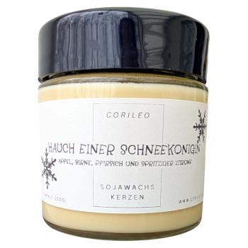 Preview: Duftkerze im Glas der Hauch einer Schneekönigin