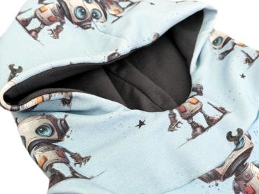 Hoodie Roboter Boy Hellblau Gr. 62/68