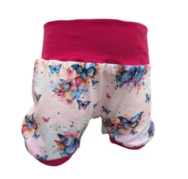 Kurze Pumphose Schmetterlings Zauber – Leichte Sommerhose aus Baumwolljersey