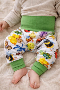 Preview: Pumphose Baby & Kinder mitwachsend – Krabbelkäfer – Baumwolljersey Oeko-Tex