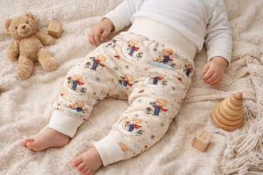 Preview: Pumphose Baby & Kinder mitwachsend – Kleiner Entdecker – Baumwolljersey Oeko-Tex - Kopie