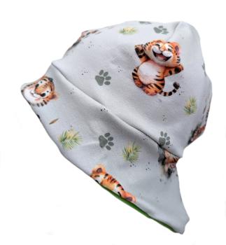 Preview: Sonnenmütze S–XL mit Tiger-Motiv