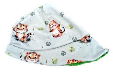 Preview: Sonnenmütze S–XL mit Tiger-Motiv