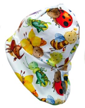 Preview: Sonnenmütze S–XL mit Käfer Motiv