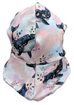 Preview: Sonnenmütze S–XL mit Wale Motiv