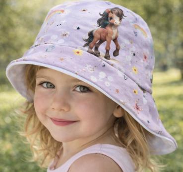 Sonnenmütze S–XL mit Kleines Pony Motiv