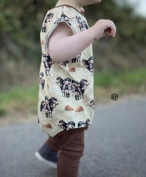 Eigenproduktion Baumwolljersey Pferdemädchen und ihr Pony