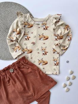 Preview: Eigenproduktion Softshell Sweet Baby Fuchs auf Hell Ocker