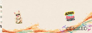 Preview: Digitales Stoffdesign Freches Alpaka Bubble Blase + PNG - Kopie