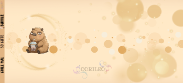 Preview: Digitales Stoffdesign Gapybara Bubble Tea