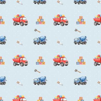 Preview: VB - Eigenproduktion Baustelle Babyblau