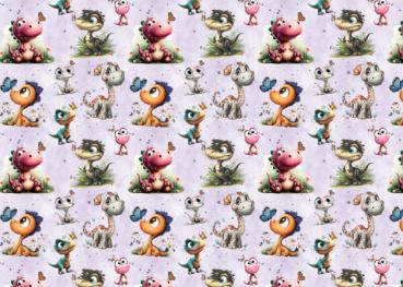 Preview: VB -  Butterfly Dinos – Eigenproduktion | Baumwolljersey
