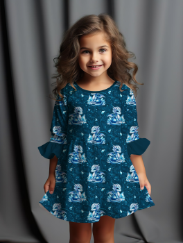 Preview: VB - Eigenproduktion Kleiner Blauer Diamanten Drache