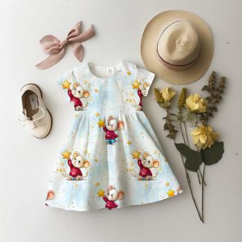 Preview: VB - Eigenproduktion Kleine Sternenmaus auf Hellblau