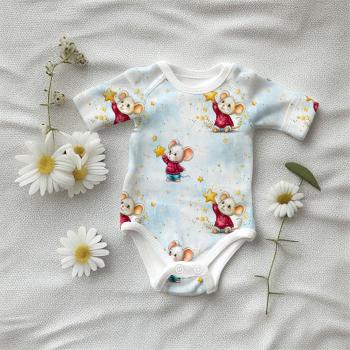 Preview: VB - Eigenproduktion Kleine Sternenmaus auf Hellblau