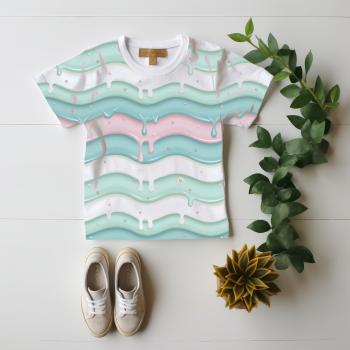 Preview: VB - Cremige Wellen Stoff – Eigenproduktion | Jersey & French Terry