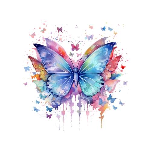 Bügelbild Schmetterling