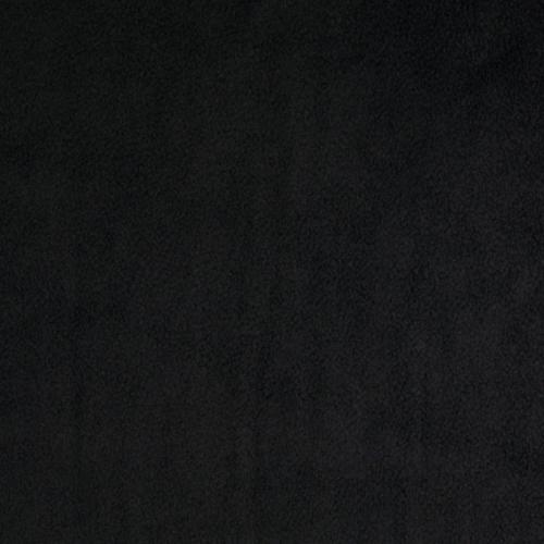 Fleece Stoff Uni Schwarz