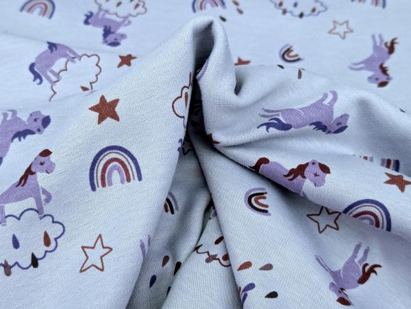 Happy Fleece Rainbow Unicorn Wolken Flieder