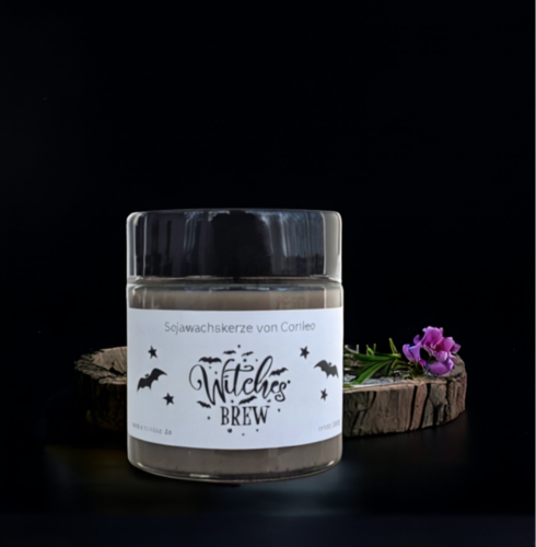Duftkerze im Glas Hexengebräu