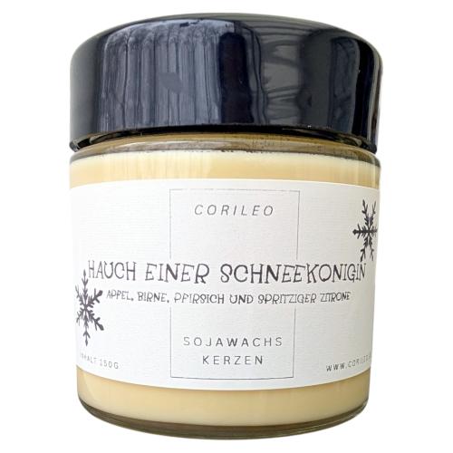 Duftkerze im Glas der Hauch einer Schneekönigin