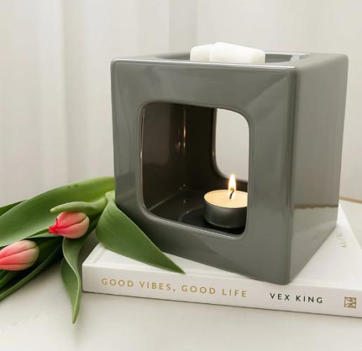 Wachsbrenner Talin in Grau