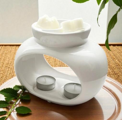 Wachsbrenner Rome Deluxe in Weiss