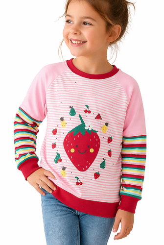Sweater Sweet Erdbeere Smile Gr. 134/140