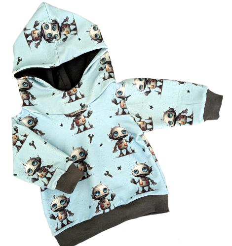 Hoodie Roboter Boy Hellblau Gr. 62/68