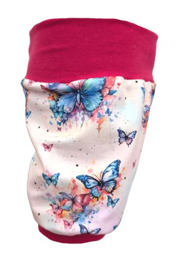 Kurze Pumphose Schmetterlings Zauber – Leichte Sommerhose aus Baumwolljersey