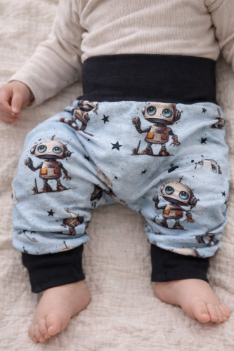 Pumphose Baby & Kinder mitwachsend – Mechanic Boy – Baumwolljersey Oeko-Tex