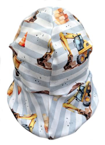 Sonnenmütze S–XL Baustellen Motiv