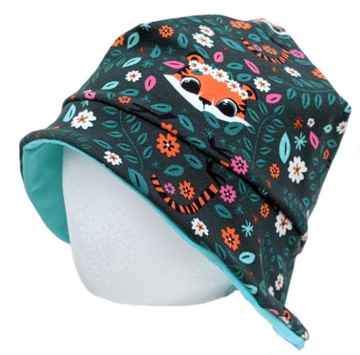 Sonnenhut Sweet Tiger auf Petrol/Grün Gr. M u. L